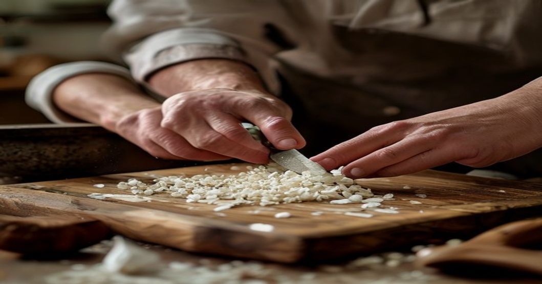 Korean cooking technique mincing fresh garlic as substitute for garlic powder