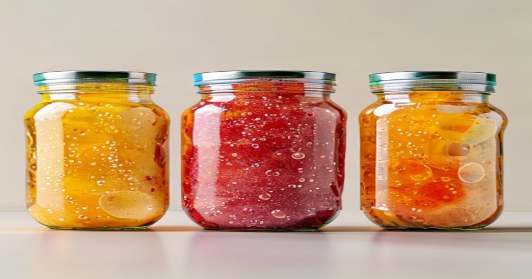 Fermentation progression of kimchi from day 1 to day 7 at room temperature